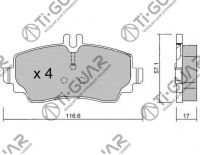 Тормозные колодки TG-1215/PN0166* Ti·GUAR